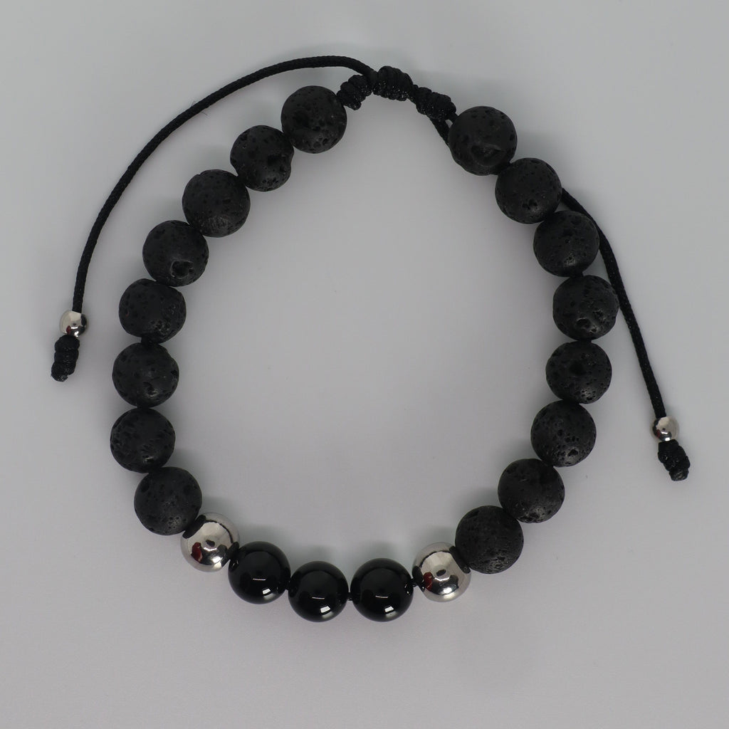 Silver Black Bracelet