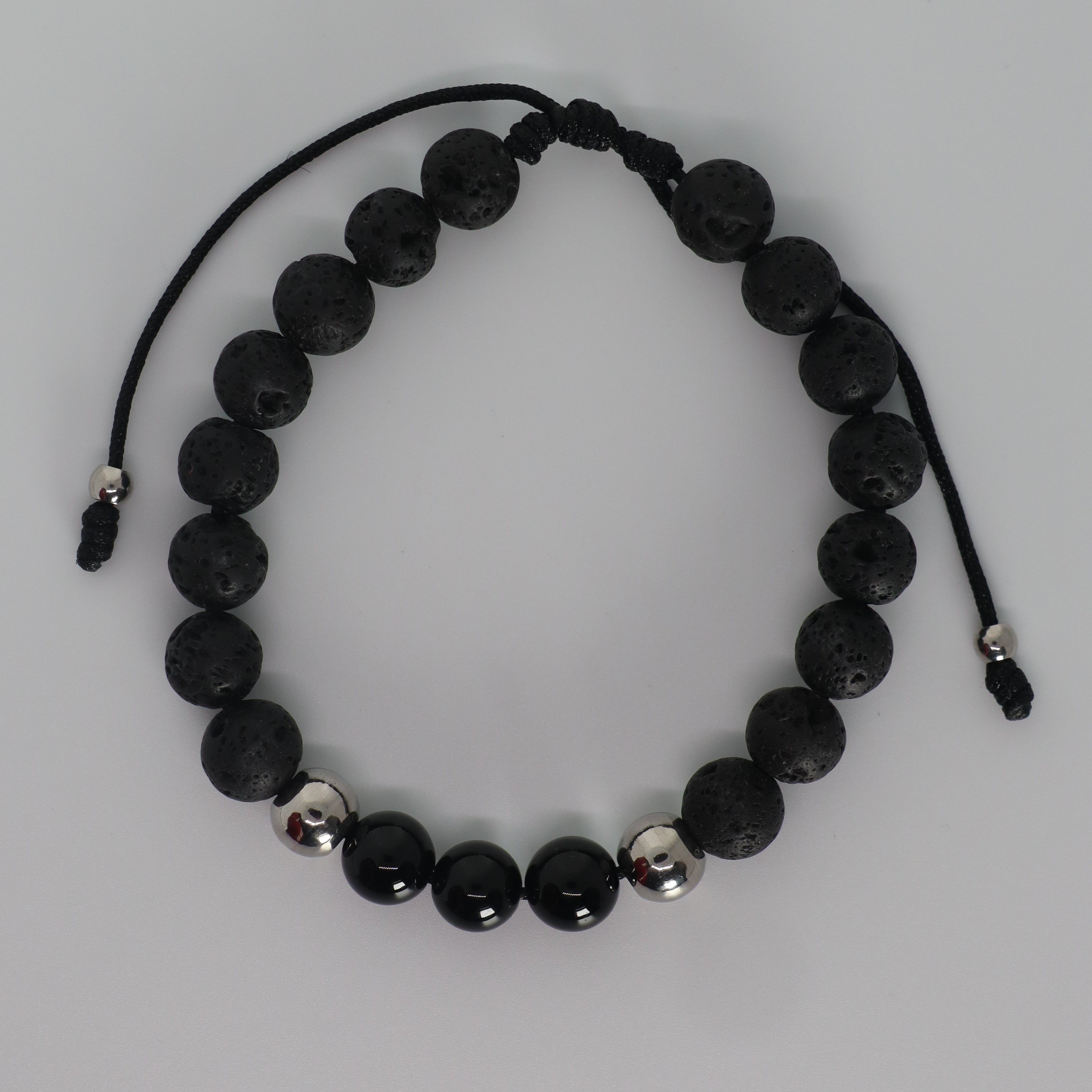 Silver Black Bracelet