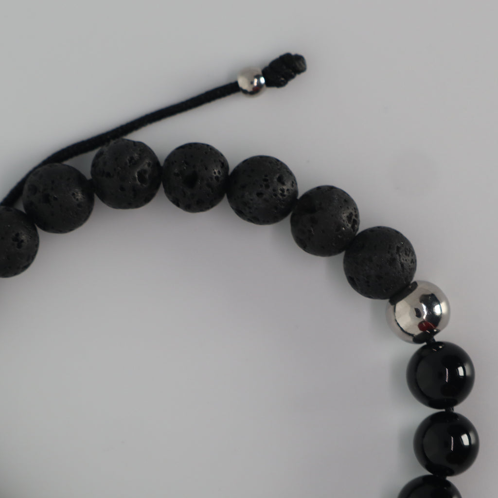 Silver Black Bracelet