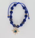 Royal Blue Bracelet With A Golden Star