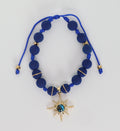Royal Blue Bracelet With A Golden Star