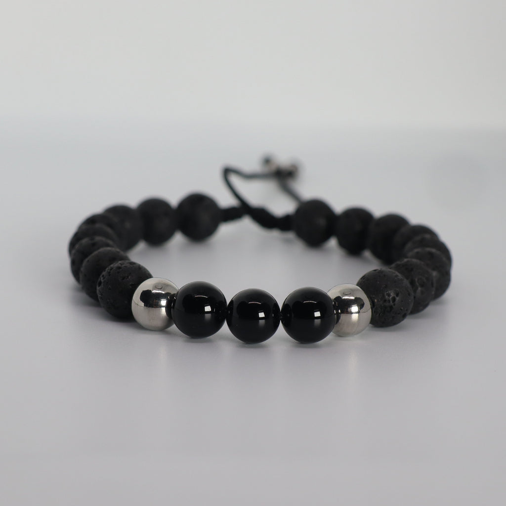Silver Black Bracelet