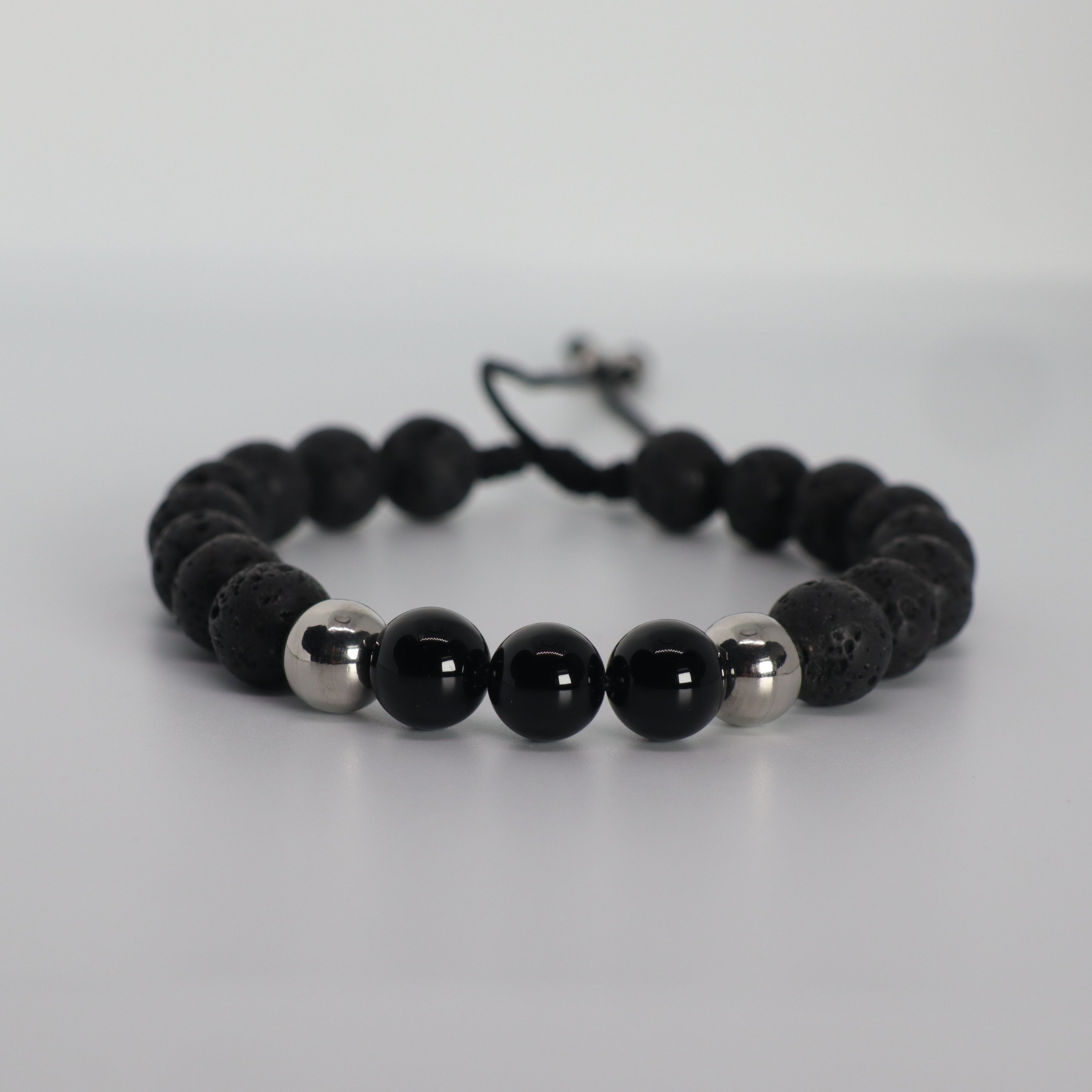 Silver Black Bracelet